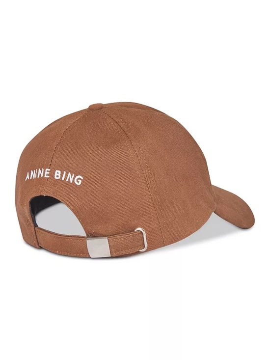 Anine Bing Jeremy Baseball Cap Hat in Dark Camel